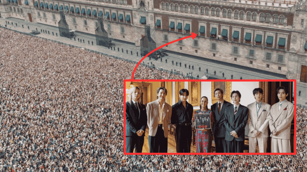 Bts En La Cdmx Con Claudia Sheinbaum